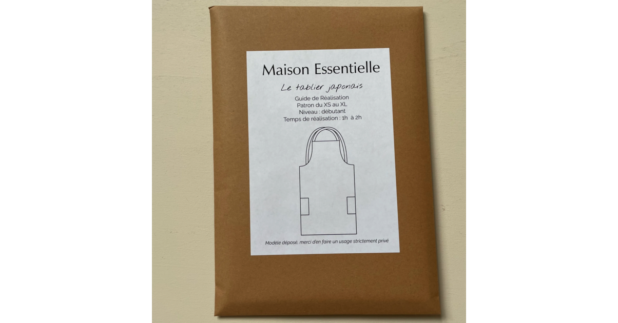 Patron "tablier japonais" (enfant et adulte) - Patrons/Hauts / blouses